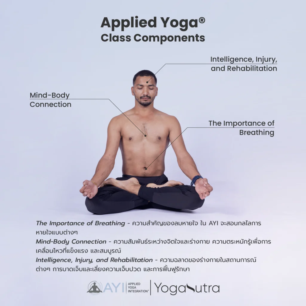 ทำความรู้จัก AYI (Applied Yoga Integration) YogaSutra